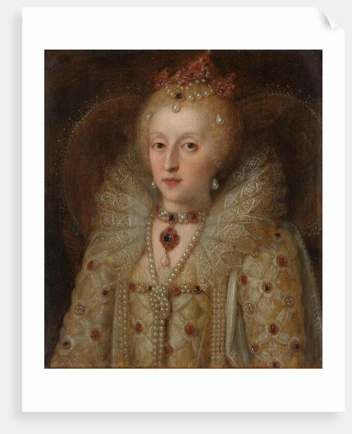 Portrait of Elizabeth I, Queen of England, 1550-99 by Anonymous Anonymous