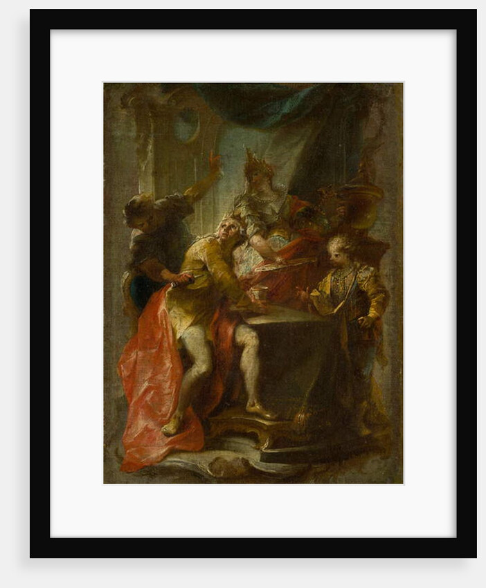 The Murder of Saint Edward, King and Martyr, c.1750 by Johann Wolfgang Baumgartner