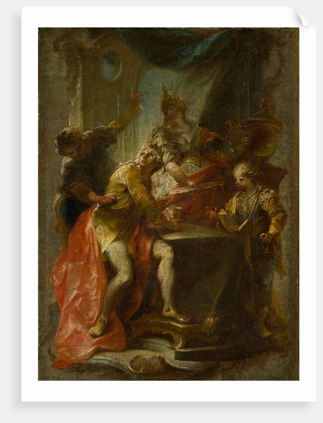 The Murder of Saint Edward, King and Martyr, c.1750 by Johann Wolfgang Baumgartner