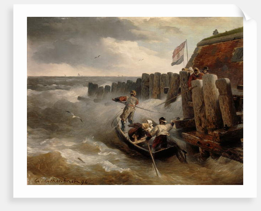 Seascape, 1894 by Andreas Achenbach