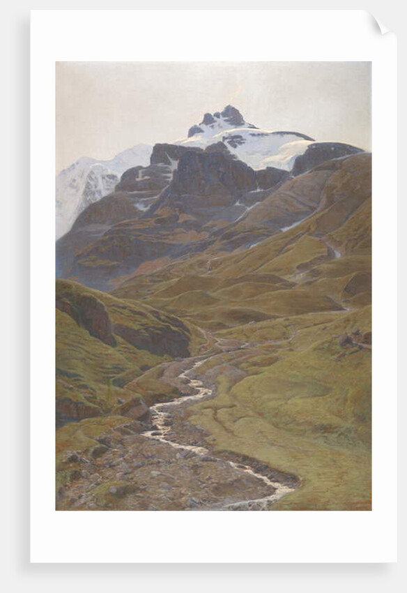 View of the Wilde Frau from the Bundalp, 1894 by Auguste Baud-Bovy