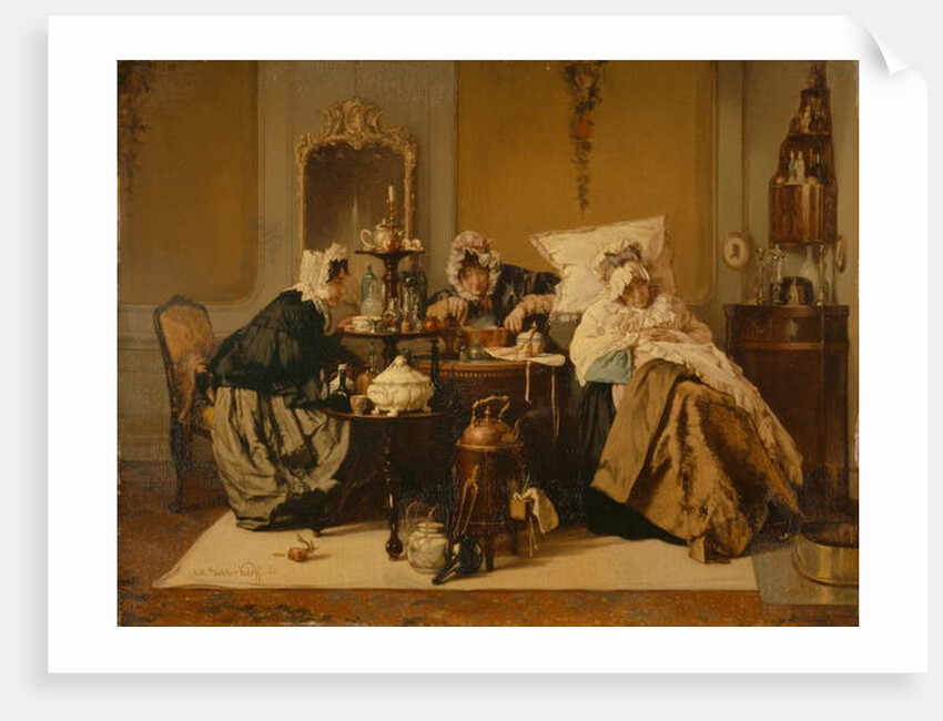 The Sick Woman, 1866 by Alexander Hugo Bakker-Korff