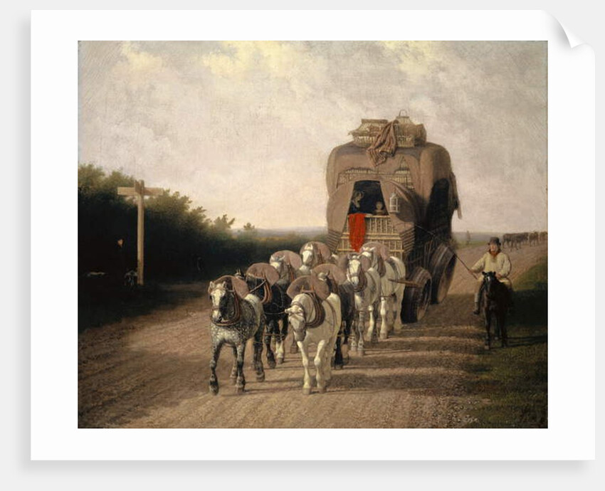 The Ludlow Carrier-Coach, 1801 by Jacques-Laurent Agasse