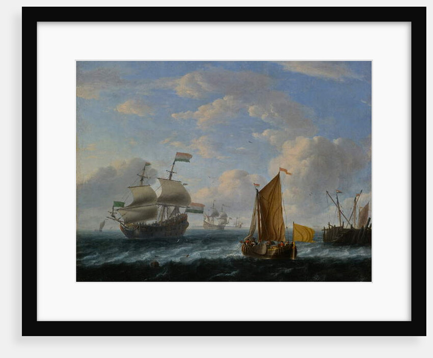 Dutch Warships by Ludolf I Backhuysen