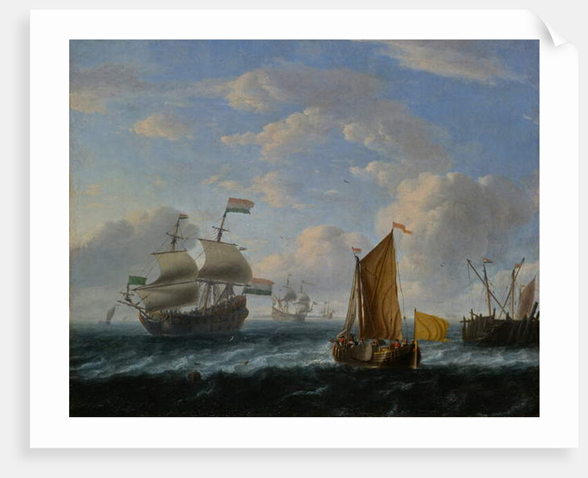 Dutch Warships by Ludolf I Backhuysen