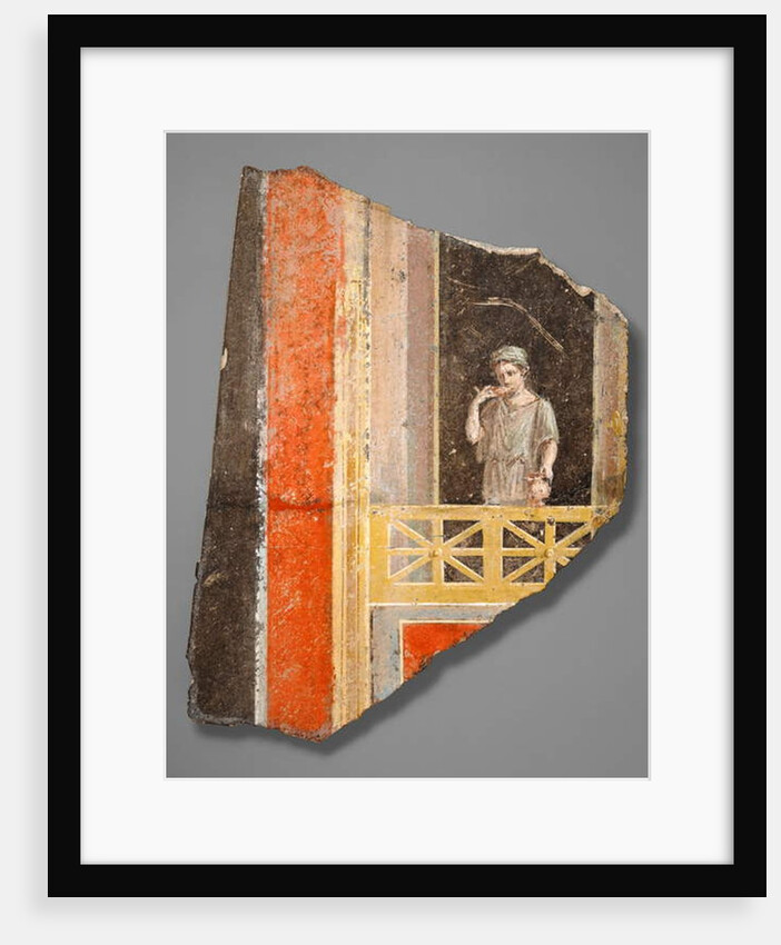 Fragment of a Woman on a Balcony, 10 B.C- 14 A.D by Roman