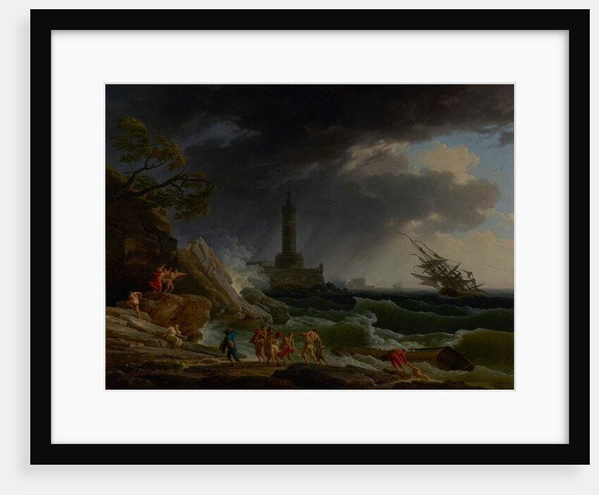 A Storm on a Mediterranean Coast, 1767 by Claude Joseph Vernet