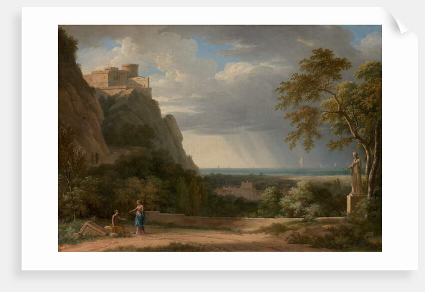 Classical Landscape with Figures and Sculpture, 1788 by Pierre Henri de Valenciennes