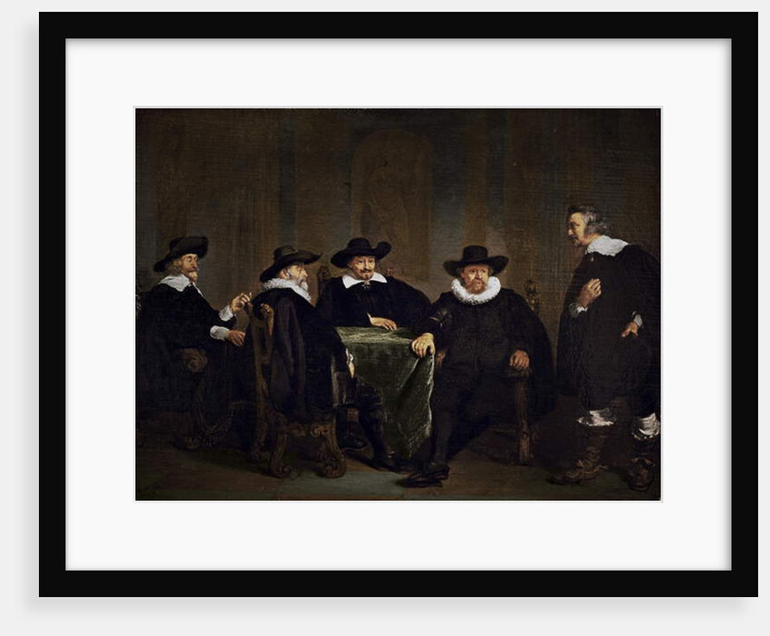 The Four Burgomasters of Amsterdam Learning of the Arrival of Maria de’ Medici on 1 September 1638 by Thomas de Keyser