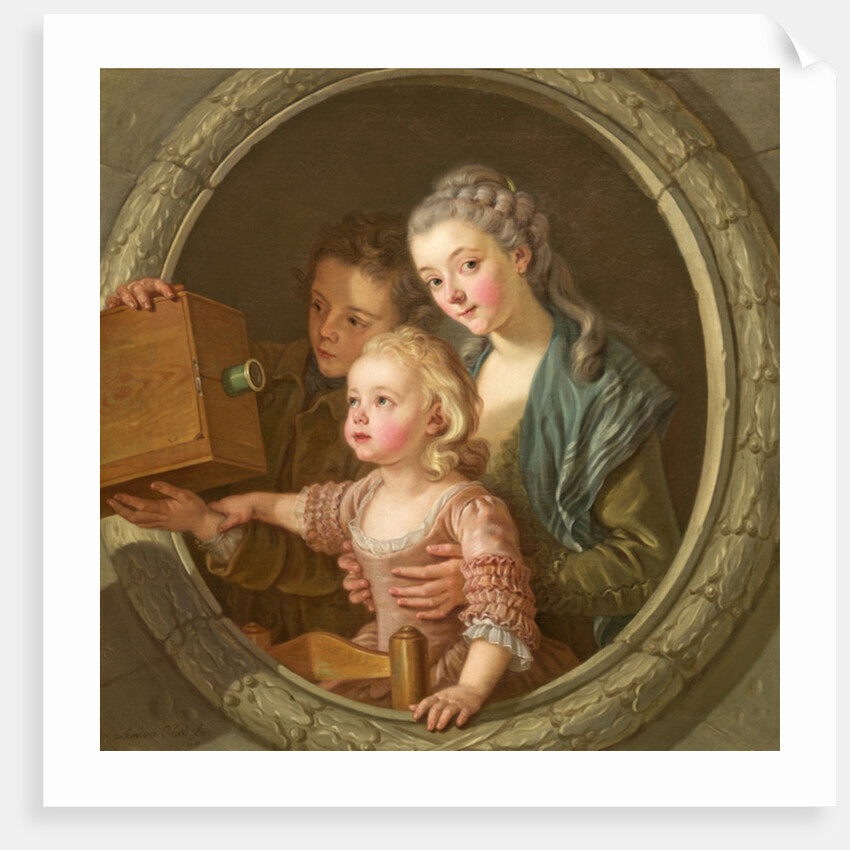 The Camera Obscura, 1764 by Charles-Amedee-Philippe van Loo