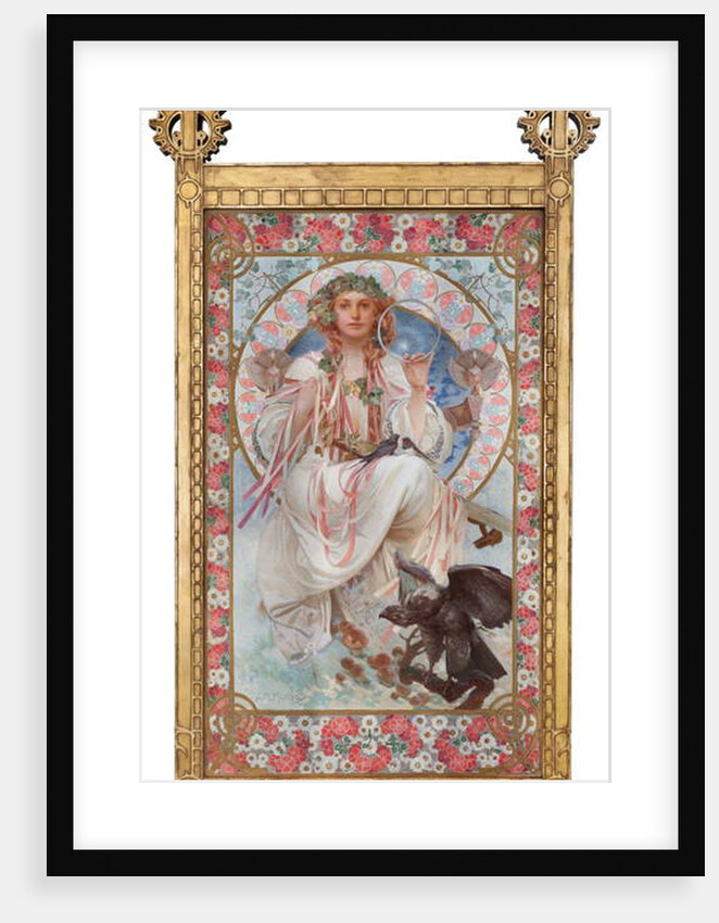 Portrait of Josephine Crane-Bradley as Slavia, 1908 by Alphonse Marie Mucha