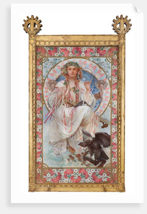 Portrait of Josephine Crane-Bradley as Slavia, 1908 by Alphonse Marie Mucha
