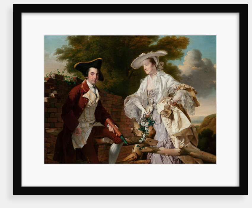 Portrait of Peter Perez Burdett and His First Wife Hannah, 1765 by Joseph Wright of Derby
