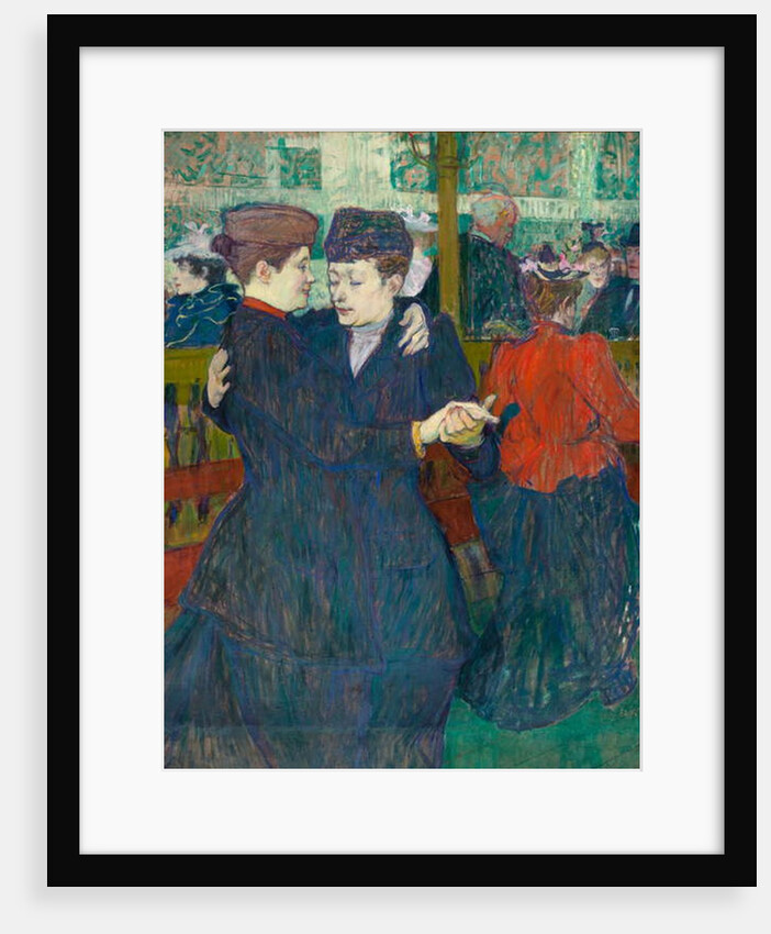 At the Moulin Rouge Two Women Walzing, 1892 by Henri de Toulouse-Lautrec
