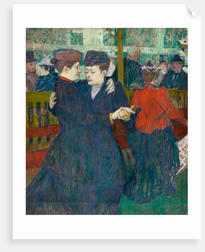 At the Moulin Rouge Two Women Walzing, 1892 by Henri de Toulouse-Lautrec