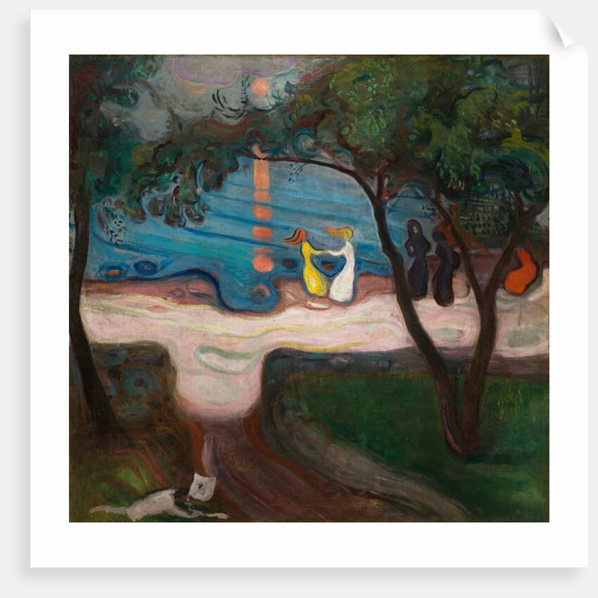 Dancing on a Shore, 1900 by Edvard Munch