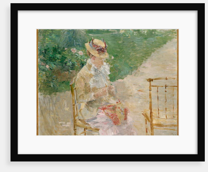 Young Woman Knitting, c.1883 by Berthe Morisot