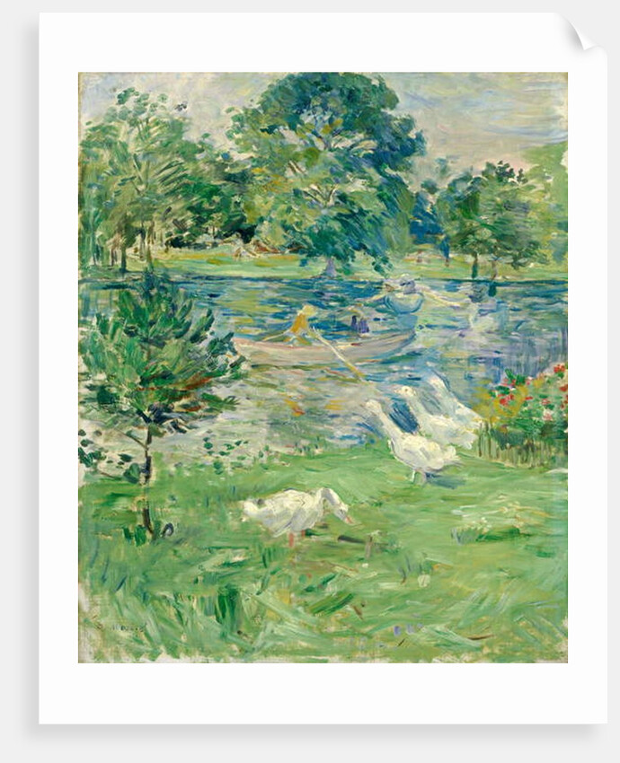 Girl in a Boat with Geese, 1889 by Berthe Morisot