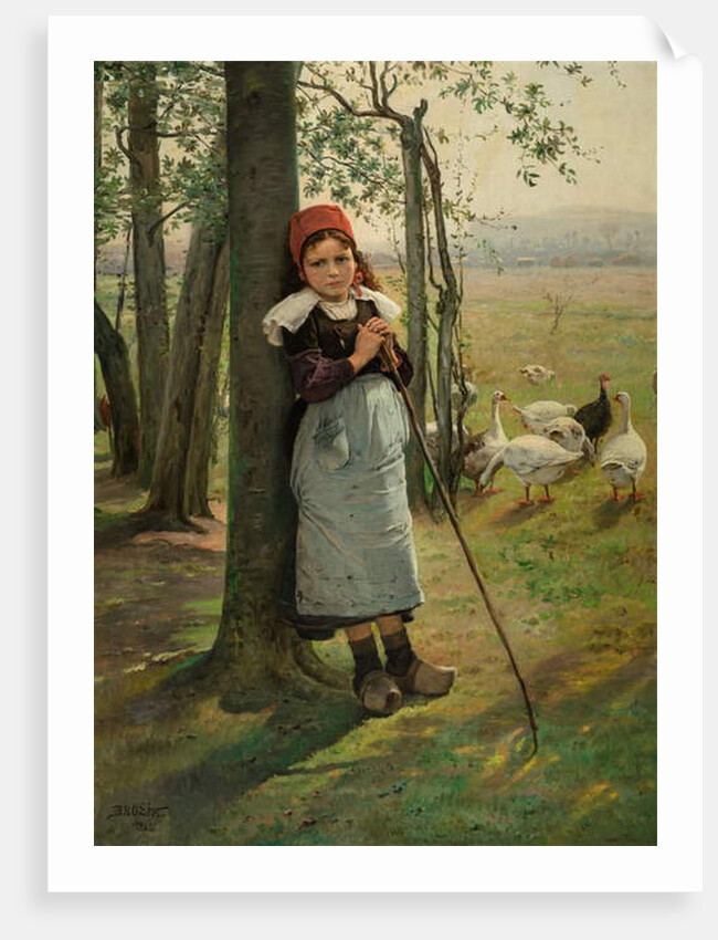 Goose Girl, c.1880 by Vaclav (1851-1901) Brozik