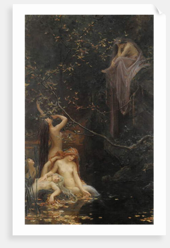 Fairies by the Brook, 1895 by Max Pirner