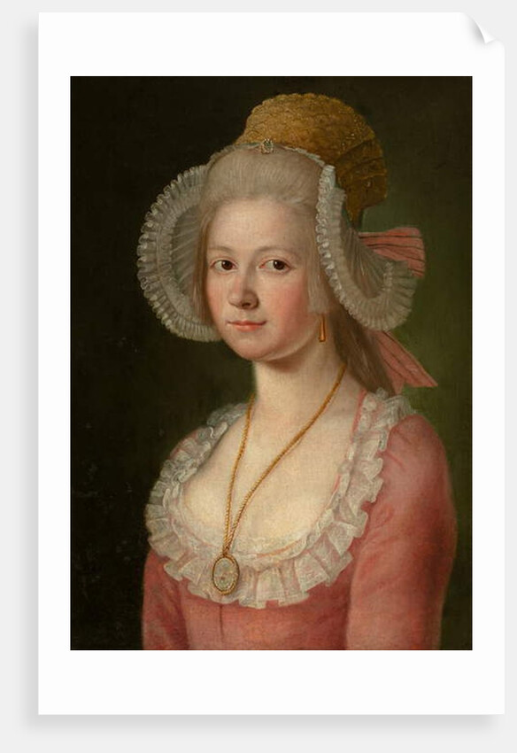 Portrait of a Lady with a Bonnet, 1785 by Jan Jahn