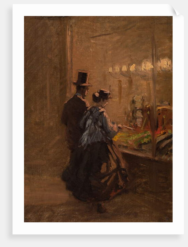 In front of a Shop, 1866 by Viktor Barvitius