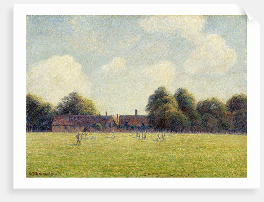 Hampton Court Green, 1891 by Camille Pissarro