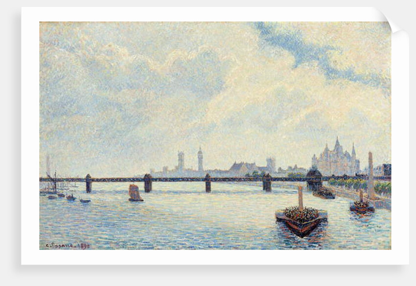 Charing Cross Bridge, London, 1890 by Camille Pissarro