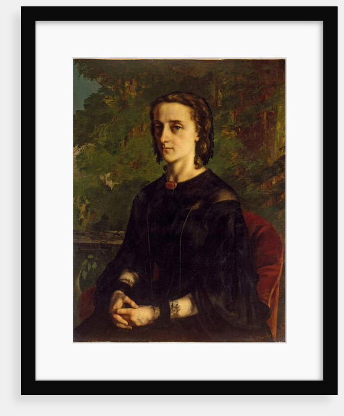 Portrait of Mme de Brayer or the Polish Exile, 1858 by Gustave Courbet by Gustave Courbet