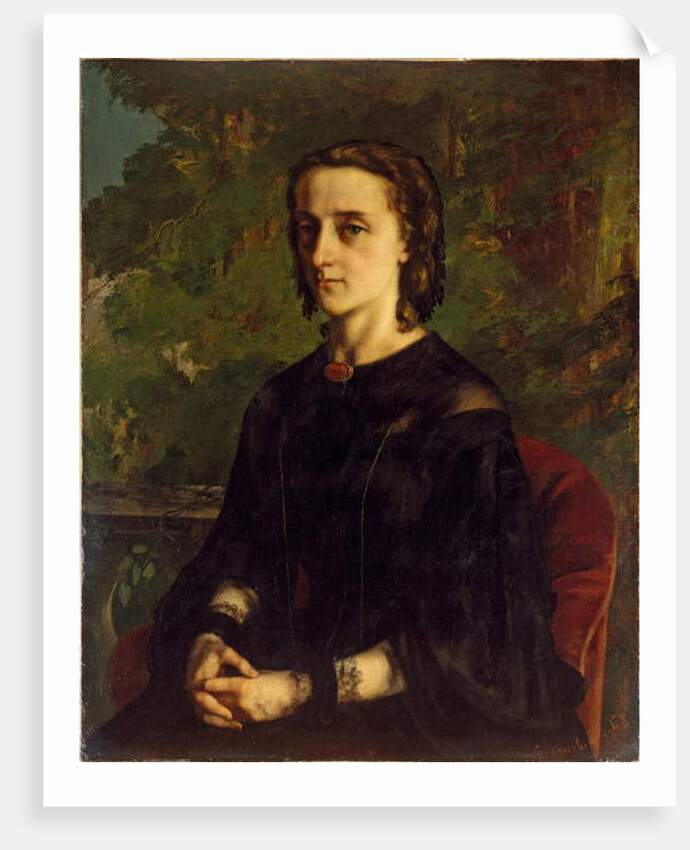 Portrait of Mme de Brayer or the Polish Exile, 1858 by Gustave Courbet by Gustave Courbet