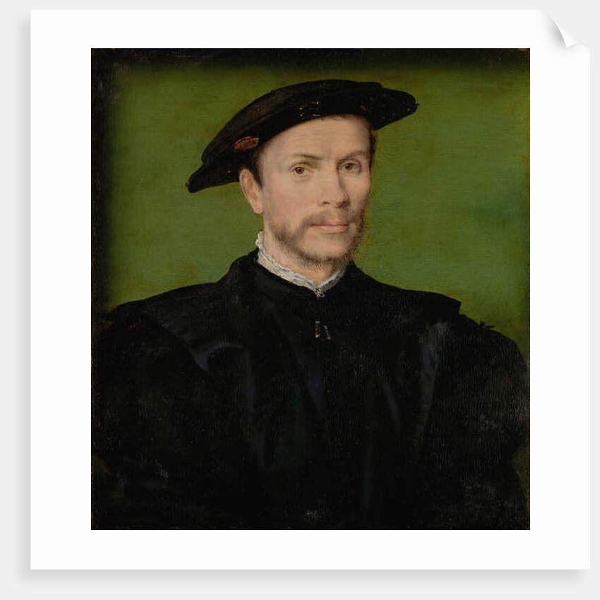 Portrait of a Bearded Man in Black, c.1540 by Corneille de Lyon (attr. to)