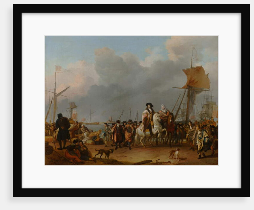 The Arrival of Stadholder-King Willem III in the Oranjepolder on 31 January 1691, 1692 by Ludolf I Backhuysen