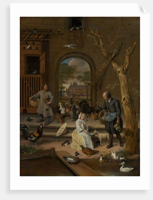 Portrait of Jacoba Maria van Wassenaer, known as 'The Poultry Yard', 1660 by Jan Havicksz. Steen