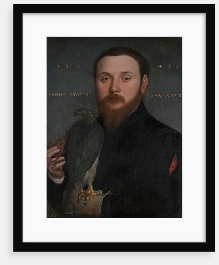 Portrait of a Nobleman with a Hawk, 1542 by Hans Holbein the Younger