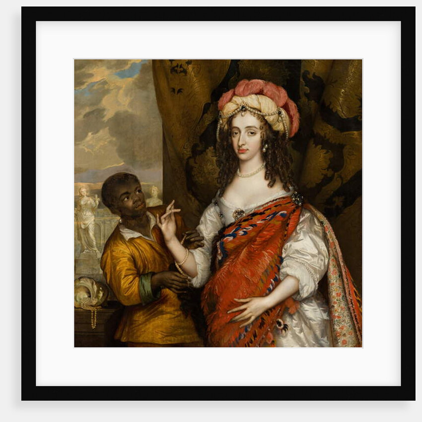 Posthumous Portrait of Mary Stuart with a Servant, c.1664 by Adriaen Hanneman
