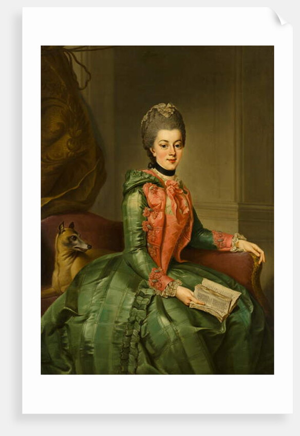 Portrait of Princess Frederika Sophia Wilhelmina, c.1768-69 by Johann Georg Ziesenis