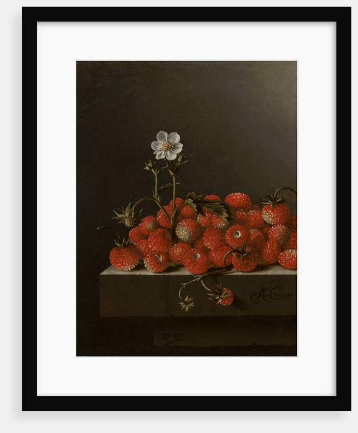 Still Life with Wild Strawberries, 1705 by Adrian Coorte
