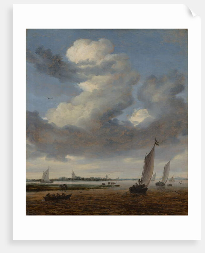View of Beverwijk from the Wijkermeer, 1661 by Salomon van Ruisdael or Ruysdael