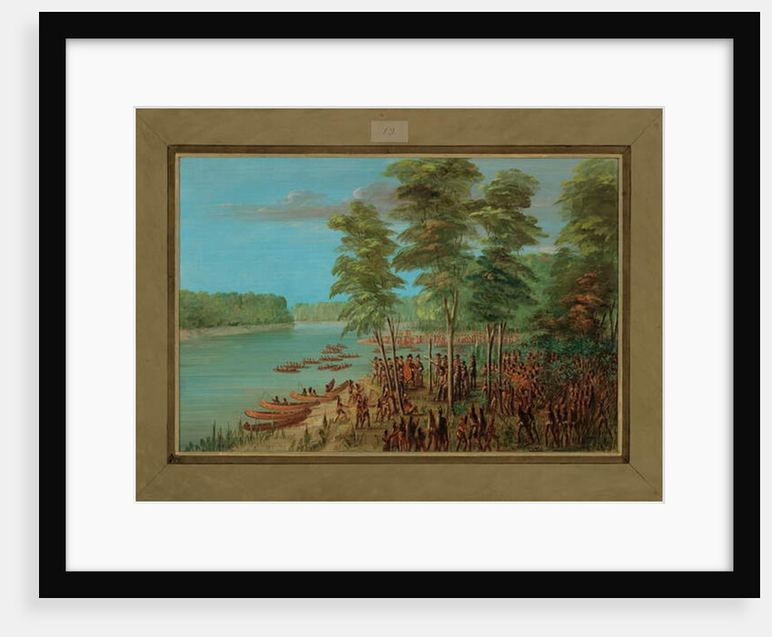 La Salle Taking Possession of the land at the Mouth of the Arkansas, March 10th 1682, 1847-48 by George Catlin