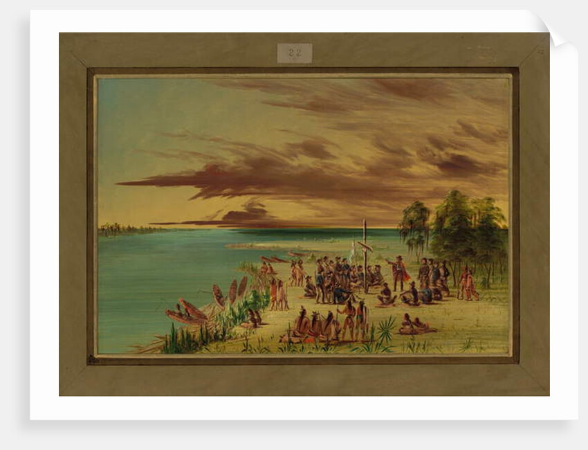 La Salle Claiming Louisiana for France, April 9th 1682, 1847-48 by George Catlin