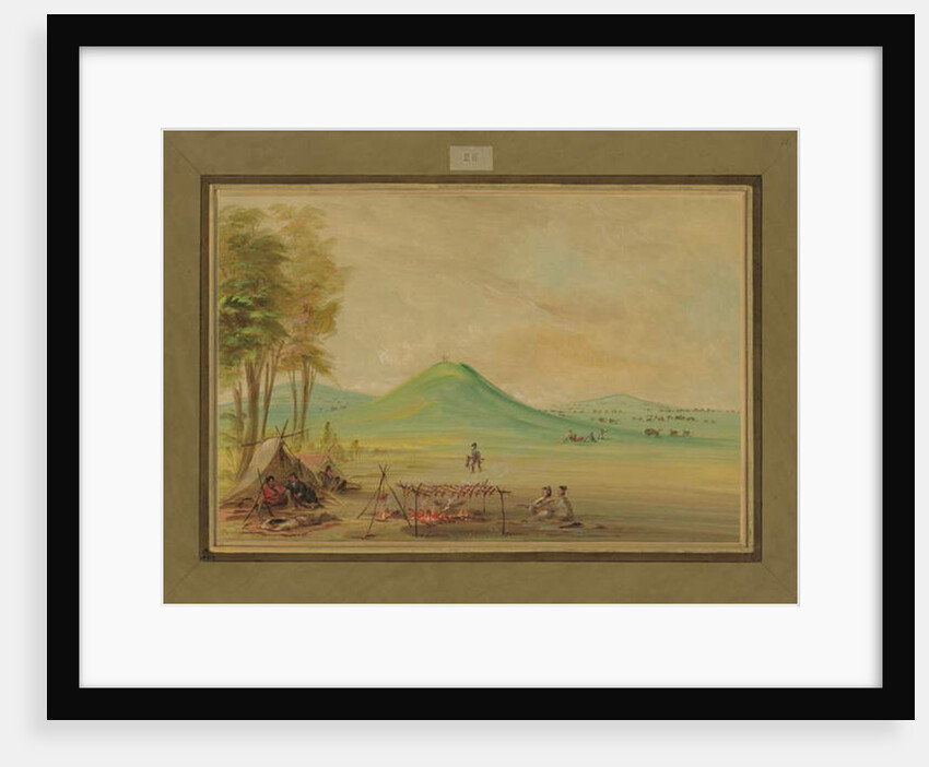 Expedition Encamped on a Texas Prairie, April 1686, 1847-48 by George Catlin