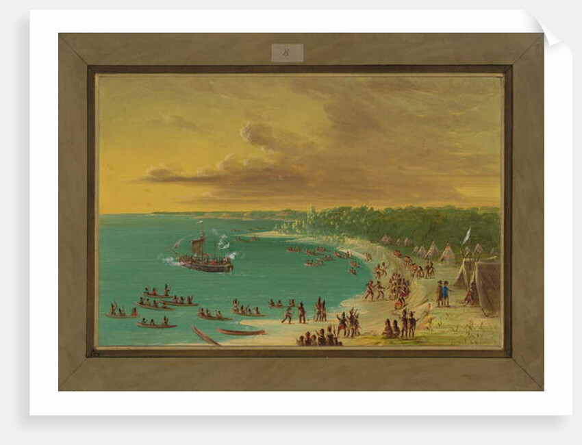 First Sailing of the Griffin on Lake Erie, August 7th 1679, 1847-48 by George Catlin