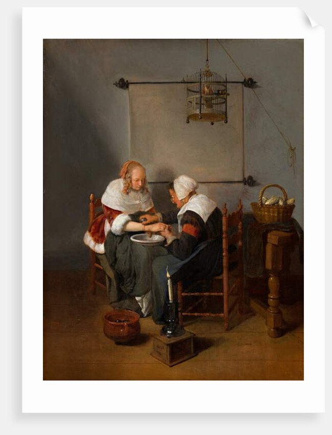 An Old Woman Bleeding a Young Woman, known as 'The Bloodletting', c.1660 by Quiringh Gerritsz. van Brekelenkam