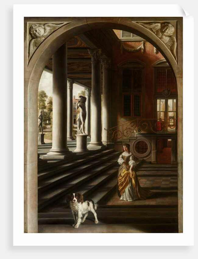 Perspective View with a Woman Reading a Letter, c. 1670 by Samuel van Hoogstraten