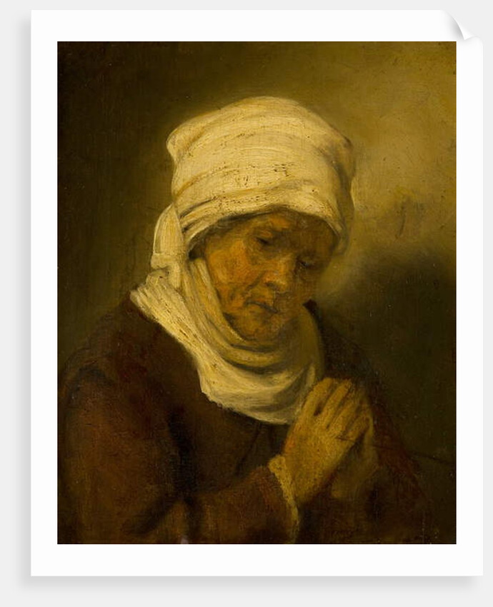 Praying Woman, c.1660 by Rembrandt Harmensz. van Rijn (circle of)