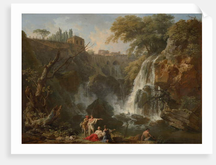 The Waterfalls at Tivoli, with the Villa of Maecenas, c.1740-50 by Claude Joseph Vernet
