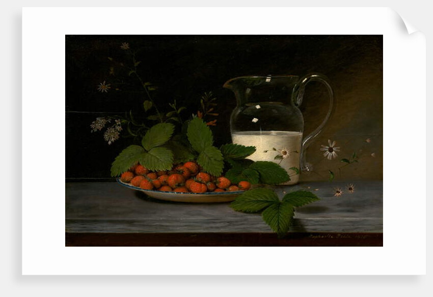 Strawberries and Cream, 1816 by Raphaelle Peale