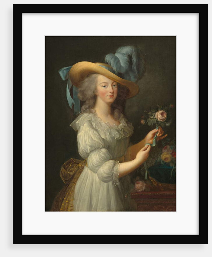 Marie-Antoinette dans une robe en mousseline, années 1780 by Elisabeth Louise Vigee-Lebrun