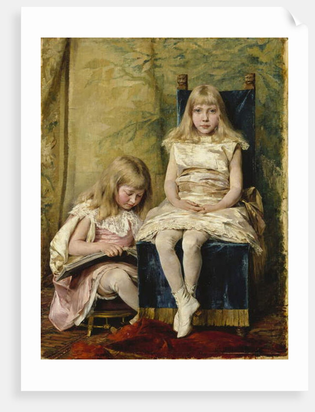 Hildegard and Alfhild Tamm, 1882 by Hildegard Katerina Thorell