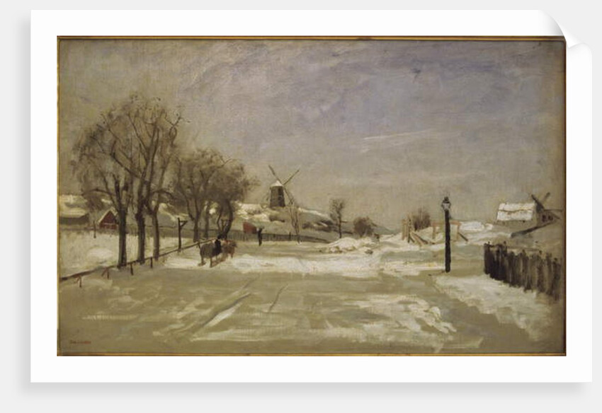 Winter. View of Eriksberg, Stockholm, c.1880 by Carl Skanberg